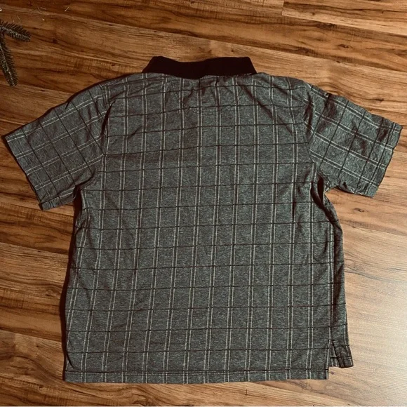 Open Trails Men's Windowpane Pattern Polo Size XXLarge - Picture 2 of 16